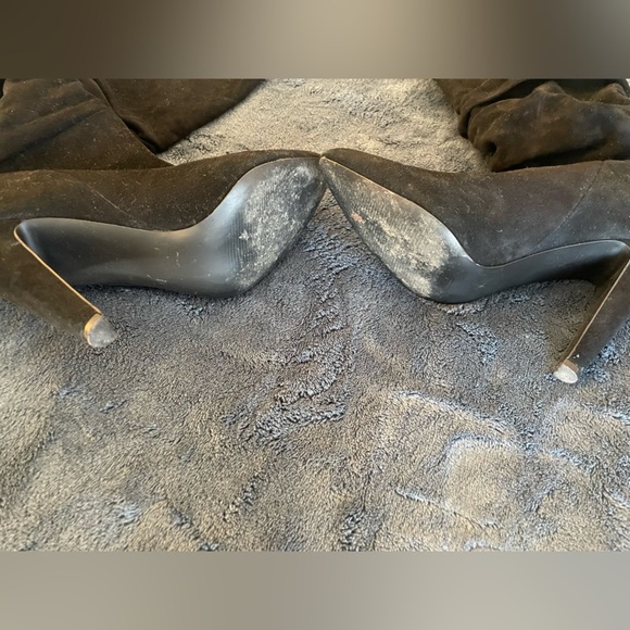 Knee-high suede women high heel boots size 8.5M - Picture 6 of 6